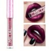 SHEIN Waterproof Liquid Lipstick, Long-Wearing Metallic Lip Gloss Metal Tube Lip Cream