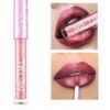 SHEIN Waterproof Liquid Lipstick, Long-Wearing Metallic Lip Gloss Metal Tube Lip Cream
