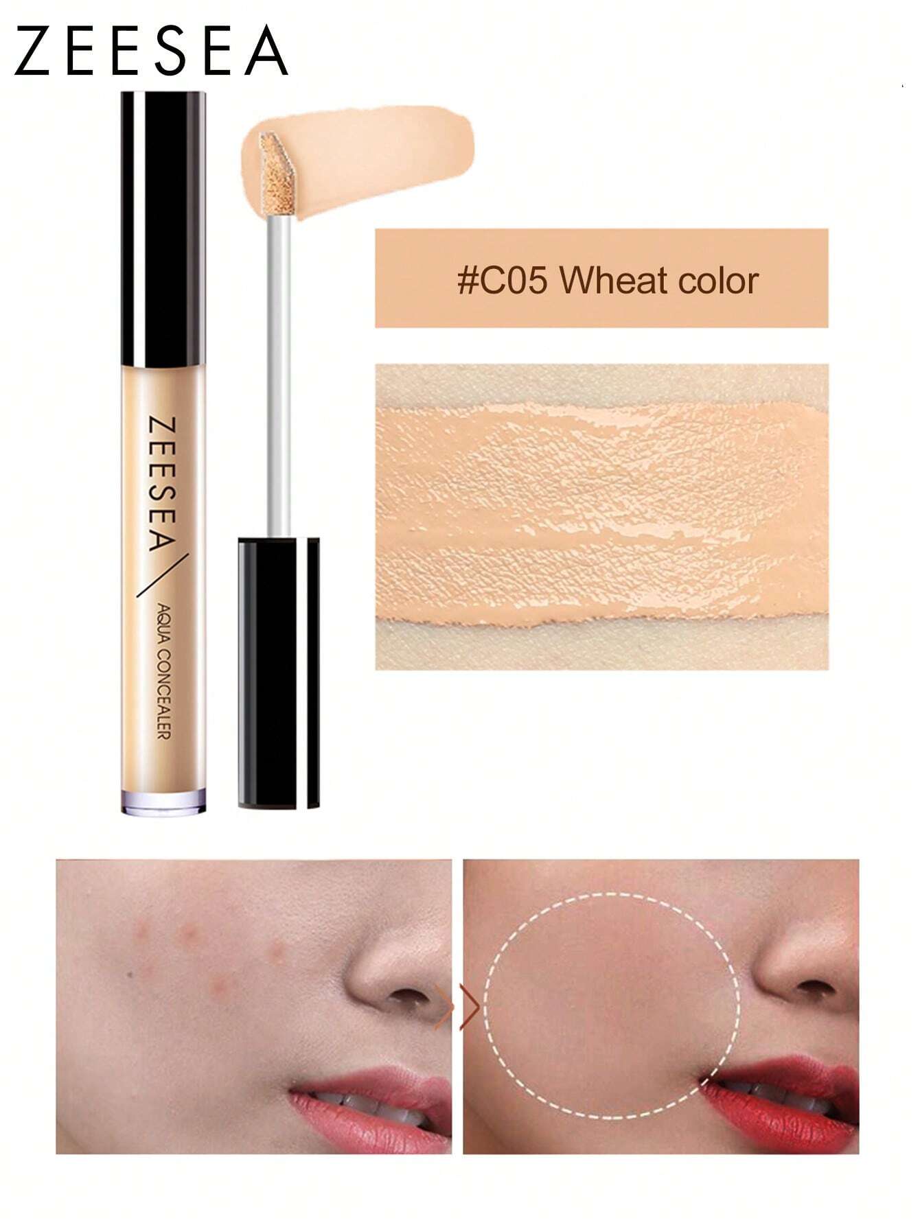 shein Zeesea Aqua Flawless Concealer Cover Facial Blemishes, Spots And Dark Circles Concealer Stick - Image 2