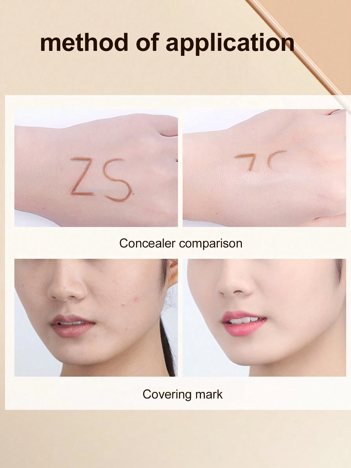 shein Zeesea Aqua Flawless Concealer Cover Facial Blemishes, Spots And Dark Circles Concealer Stick - Image 3