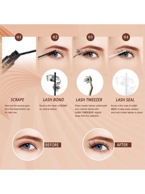 SHEIN AzenloLash Clusters 120Pcs Individual Cluster Lashes - Image 4