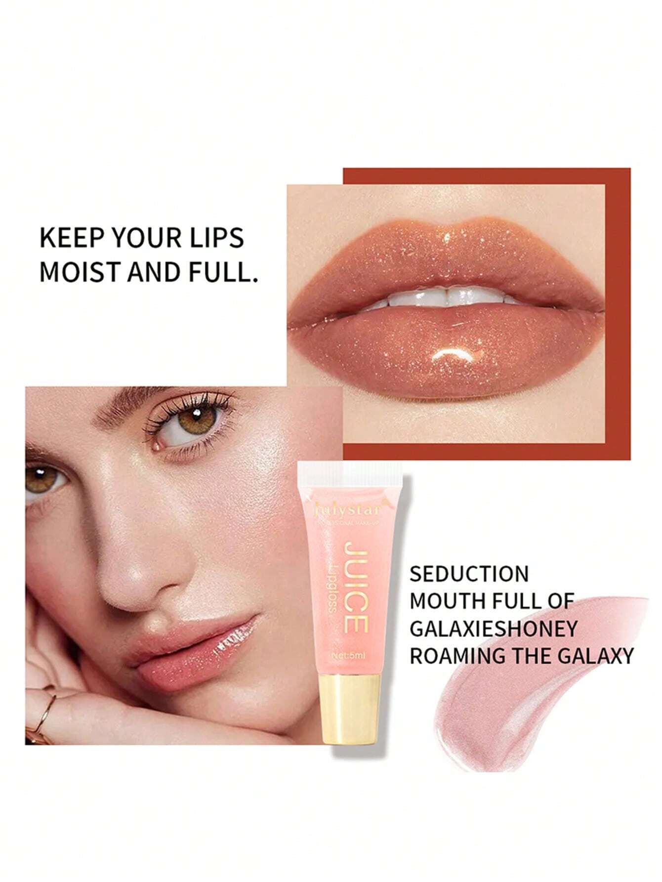 SHEIN #06  Long-wearing Liquid Lipstick, Non-stick Cup Moisturizing Glossy Lip Gloss Moist Texture Lip Cream Y2K Liquid Lipstick - Image 2