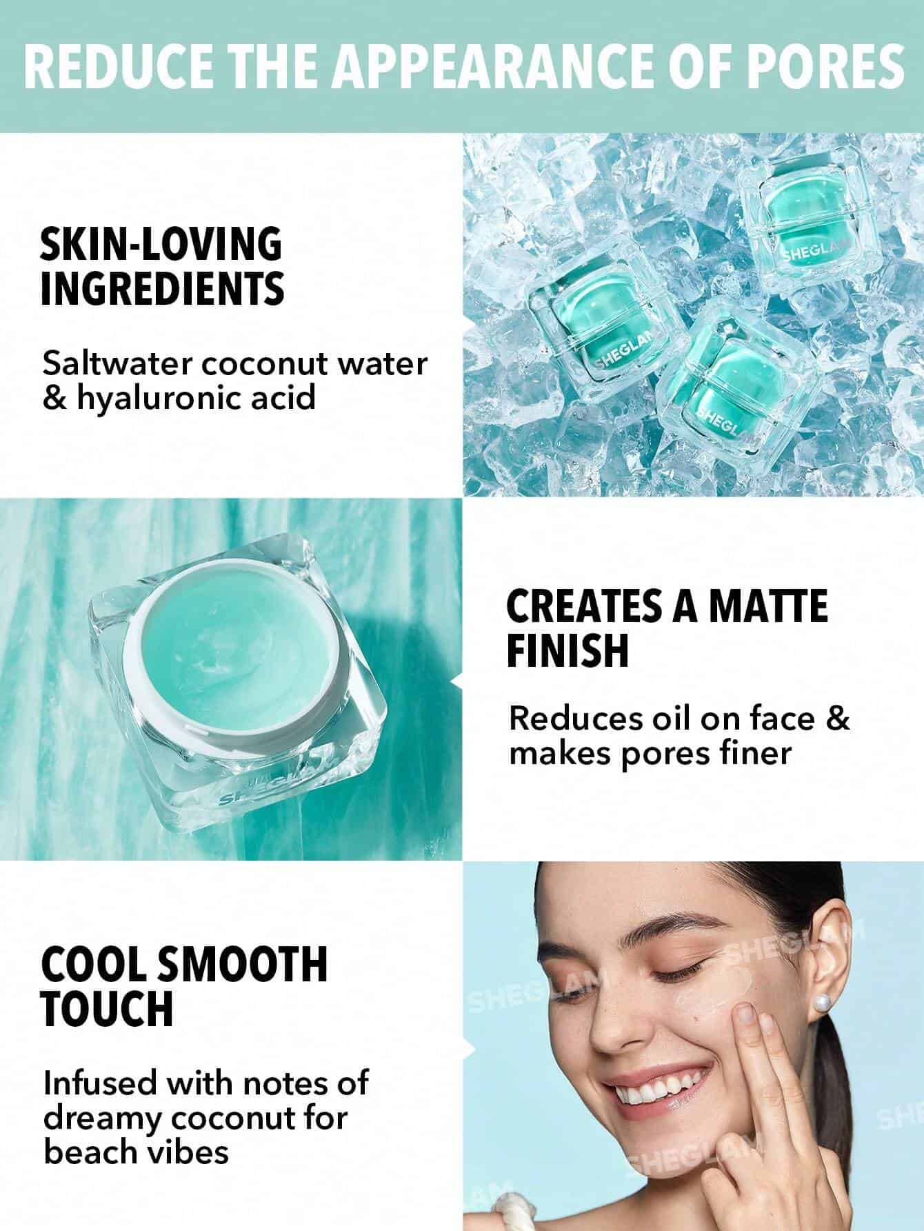 SHEGLAM Glacier Glo Smoothing Primer Long Lasting Moisturizing Hydrating - Image 3