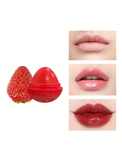 SHEIN 1pc Strawberry Flavored Lip Balm