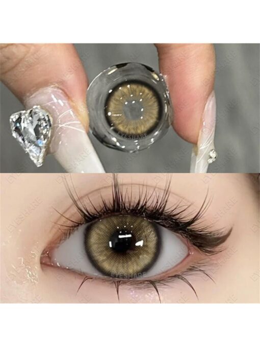 shein 1pair Enlargement Natural Disposable Colored Contact Lenses - Image 3