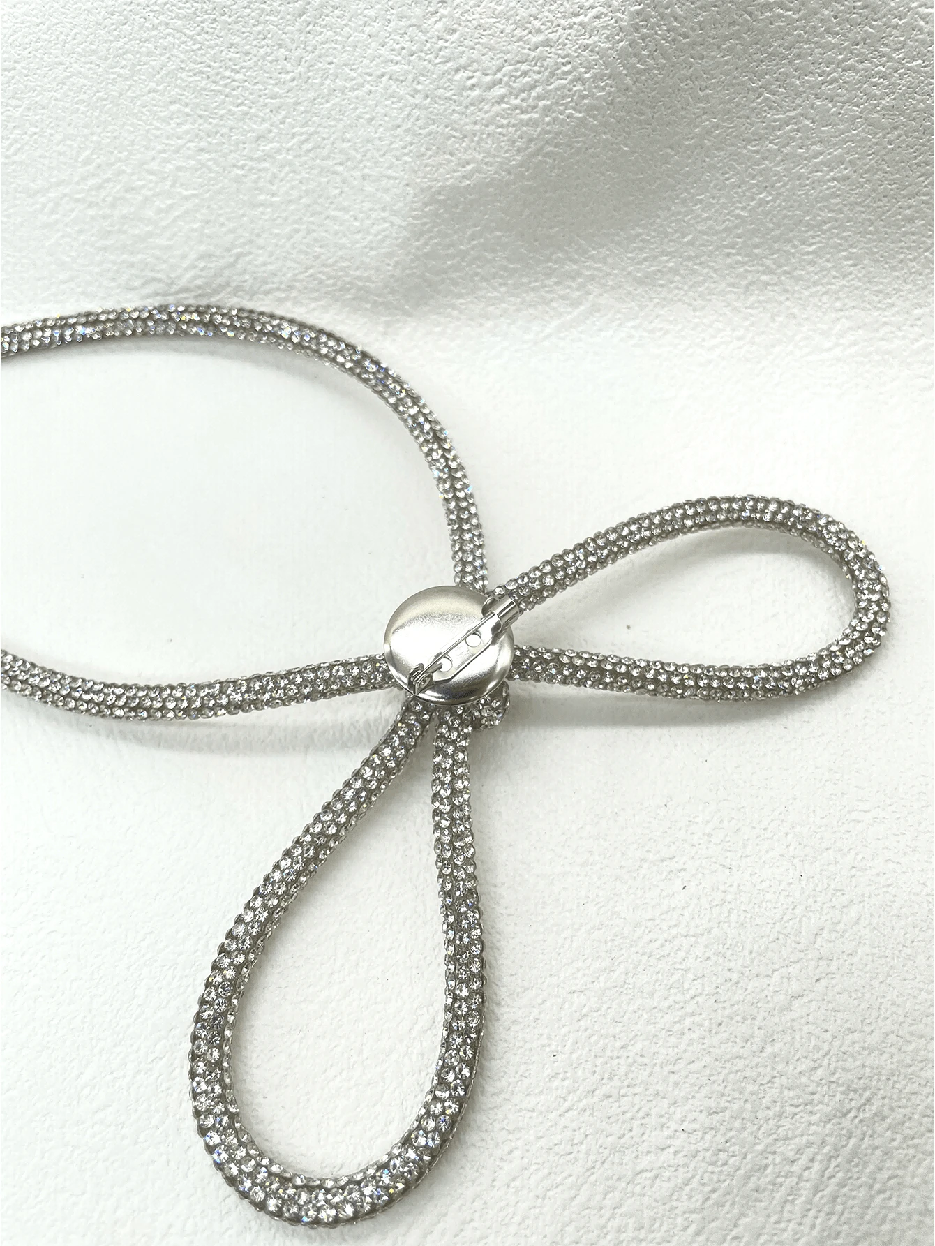 1pc Rhinestone & Glass Butterfly Shaped Brooch - Image 4