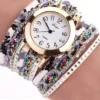 SHEIN 1pc Women PU Polyurethane Strap Funky Round Dial