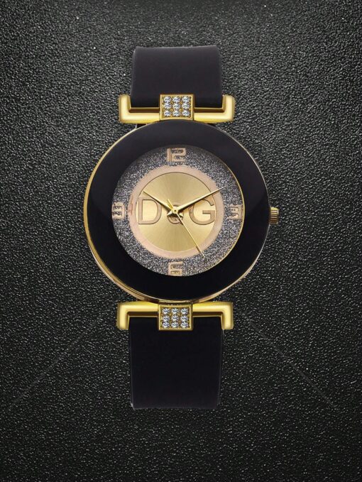 SHEIN 1pc Women's Black Silicone Strap Fashion - Image 3