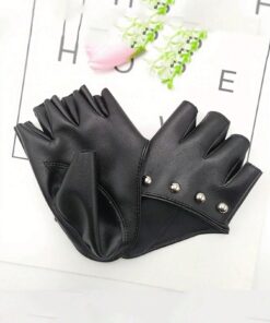 SHEIN Han Style Open- Personality Rivet Half- Nightclub
