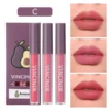 SHEIN Matte Liquid Lipstick Set, 3Pcs Mist Non-Stick Cup Moisturizing