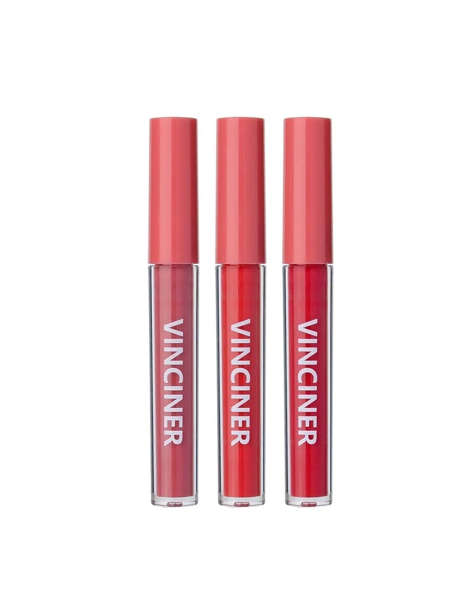 SHEIN Matte Liquid Lipstick Set, 3Pcs Mist Non-Stick Cup Moisturizing #02 - Image 3