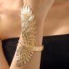 SHEIN 1pc Exquisite Zinc Alloy Bird Design Cuff Bangle For Women For Party