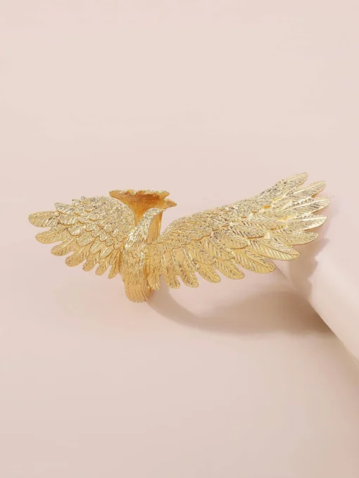 SHEIN 1pc Exquisite Zinc Alloy Bird Design Cuff Bangle For Women For Party - Image 2