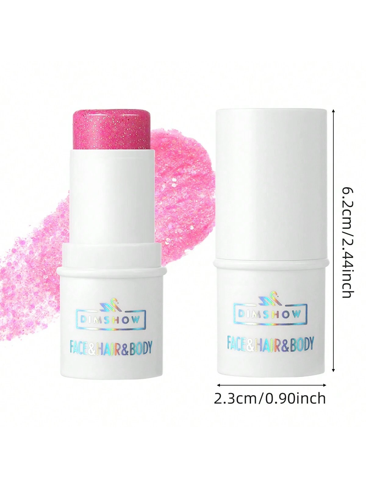 SHEIN 1pc Glitter Shimmer Eye & Face Makeup Stick, For Stage & Body #02 - Image 3