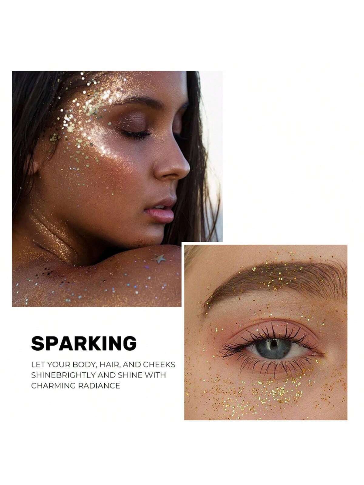 SHEIN 1pc Glitter Shimmer Eye & Face Makeup Stick, For Stage & Body #02 - Image 4