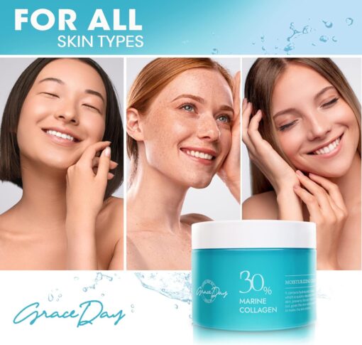Grace Day Marine Collagen Moisturizing Face Cream - Anti-Aging, Firming, Hydrating - Image 5