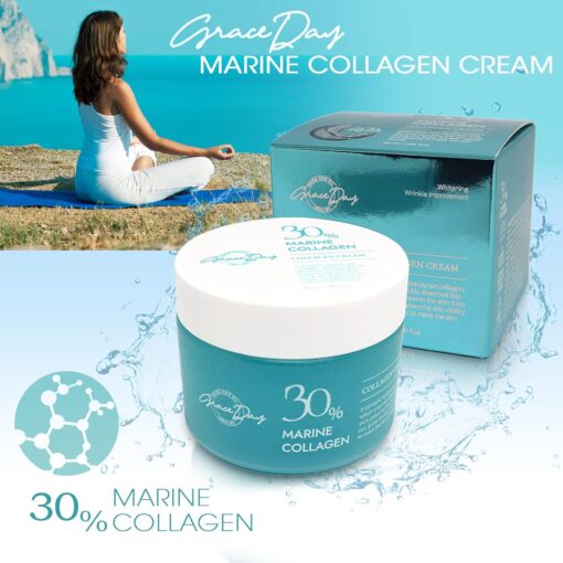 Grace Day Marine Collagen Moisturizing Face Cream - Anti-Aging, Firming, Hydrating - Image 7