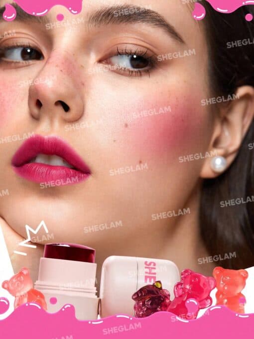 SHEGLAM Jelly-Licious Hydrating Lip & Blush Tint-Cheerio - Image 3