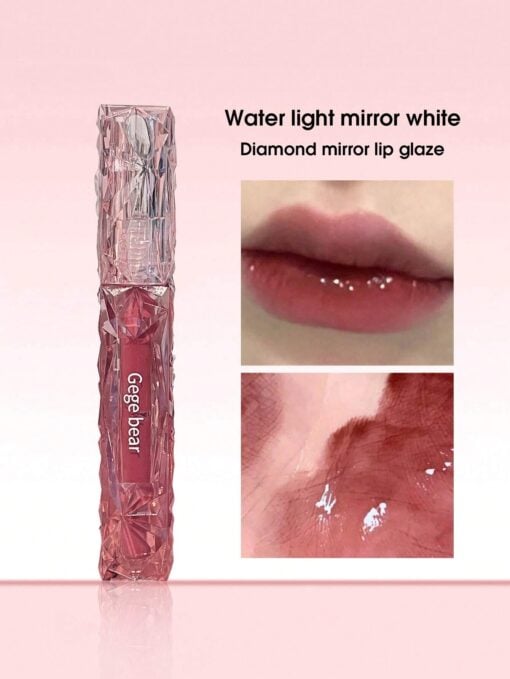 SHEIN Watery Mirror Lip Gloss,Long-Wearing Moisturizing Liquid Lipstick