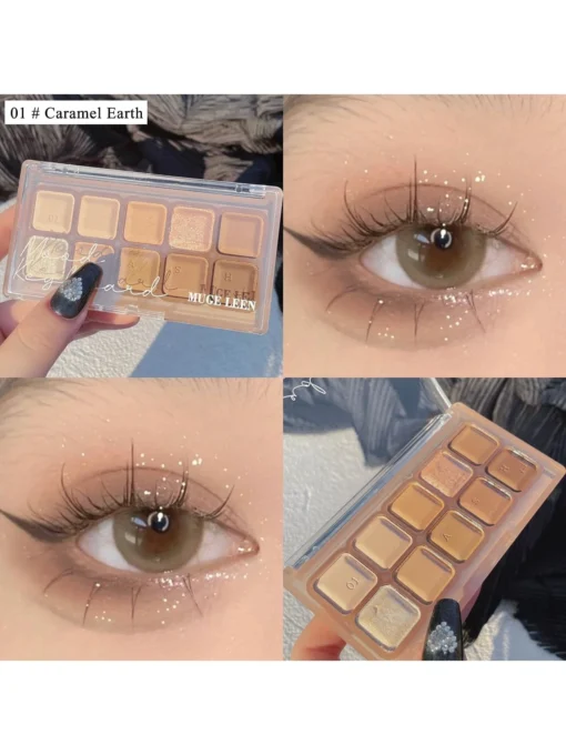 SHEIN 10-color Daily Long Lasting Waterproof & Anti-smudge Eyeshadow Palette - Image 3