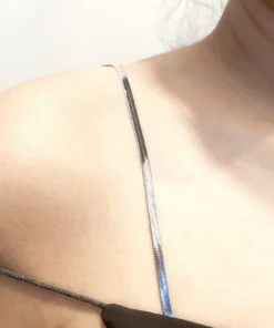 SHEIN 1 Pair Decorative Bra Straps Snake Bone Chain Replacement Fancy For Women Anti-Slip