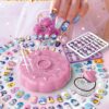 SHEIN 1 Set Girls Princess Makeup Toy Kids 3D Nail Art DIY Creative Nail Polish Color Accessories Random