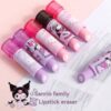 SHEIN 1pc Lipstick Eraser, Girl Eraser, Cartoon Cute Children's Eraser Leave No Trace Or Scratch, Halloween Gift(Random Style)