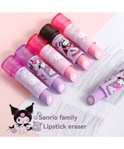 SHEIN 1pc Lipstick Eraser, Girl Eraser, Cartoon Cute Children's Eraser Leave No Trace Or Scratch, Halloween Gift(Random Style)