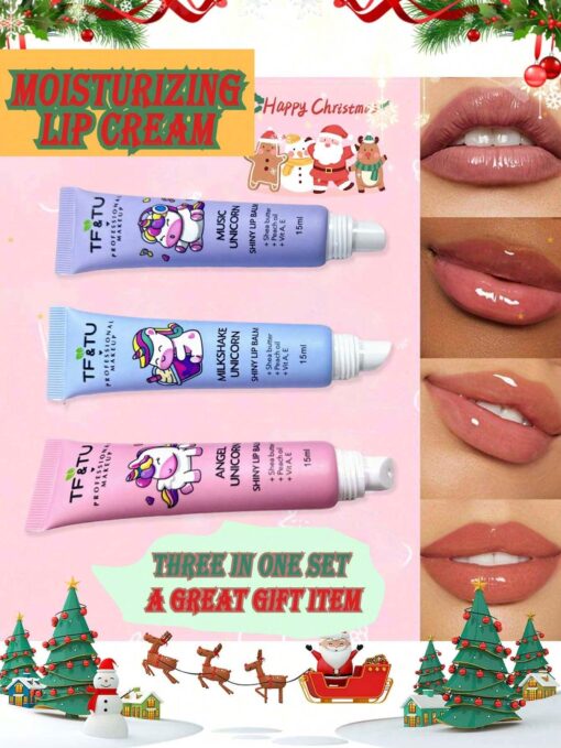 SHEIN 3 In 1 Set Unicorn Nourishing Lip Balm - Image 2