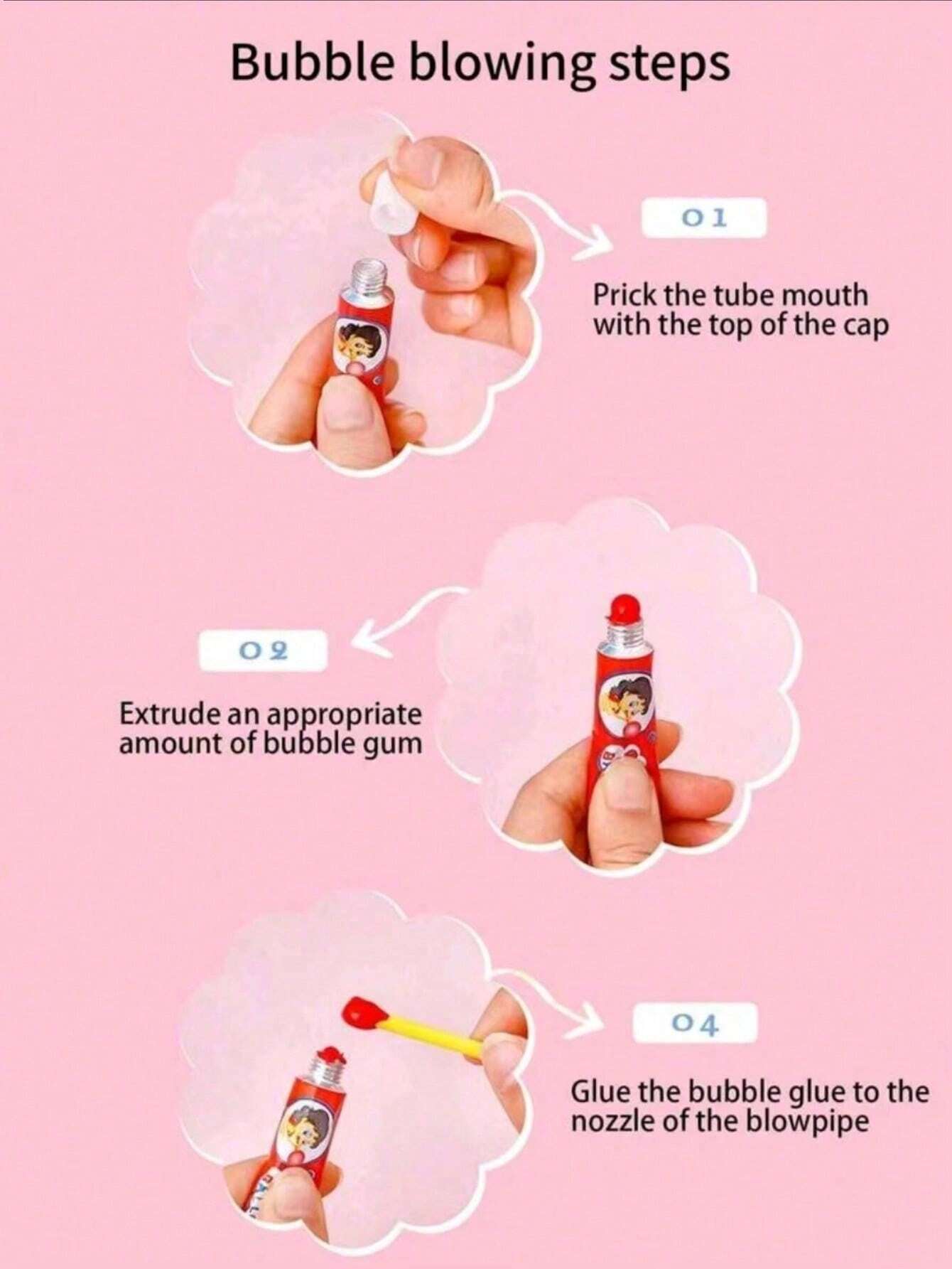 SHEIN 5pcs Random Color Bubble Balloons, Enjoy Nostalgic Bubble Blowing Game - Suitable For Birthday Parties And Game Props - Image 4