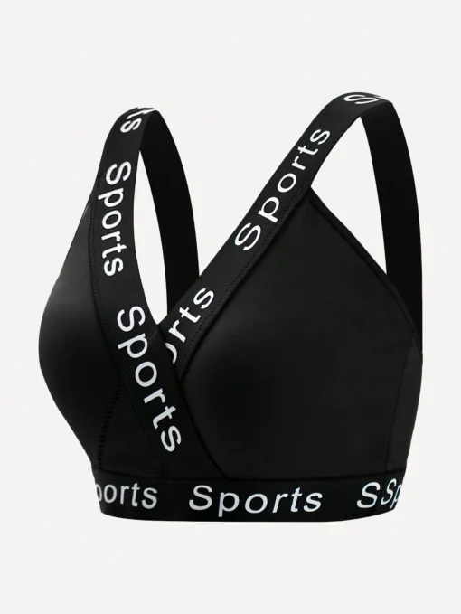 SHEIN Fashion Low Impact Seamless Wirefree Sports Active Yoga Top Tank Bra