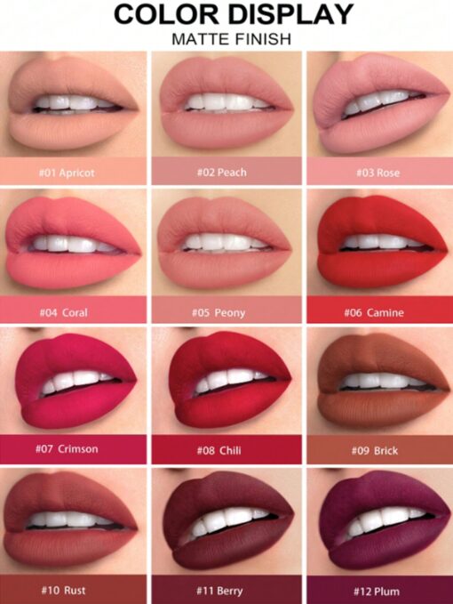 SHEIN HANDAIYAN Matte Lipstick Pen,1G Long-Lasting Wear #08 - Image 2