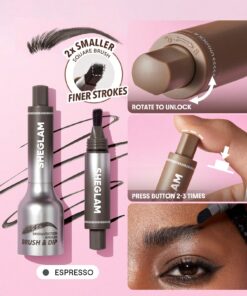 SHEGLAM Brow-Fection Angled Brush & Dip-Espresso
