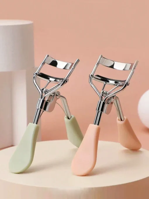 SHEIN 1pcs Green Duckbill Eyelash Curler With Pads Achieve Perfect Curls In 5 Seconds - Image 4