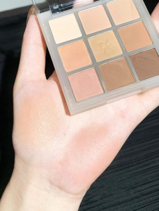 SHEIN X Candylover89 Eyeshadow Palette, 9-Color Matte Easily Blendable Long-Lasting Matte Eye Shadow Makeup Eyeshadow Palette - Image 2