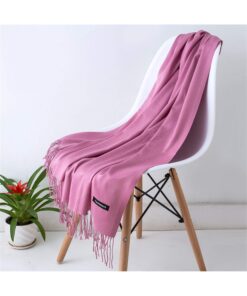 SHEIN 1pc 190*70cm Classic Solid Color Windproof Scarf