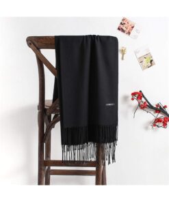 1pc 190*70cm Outdoor Classic Solid Color Anti-Wind Scarf