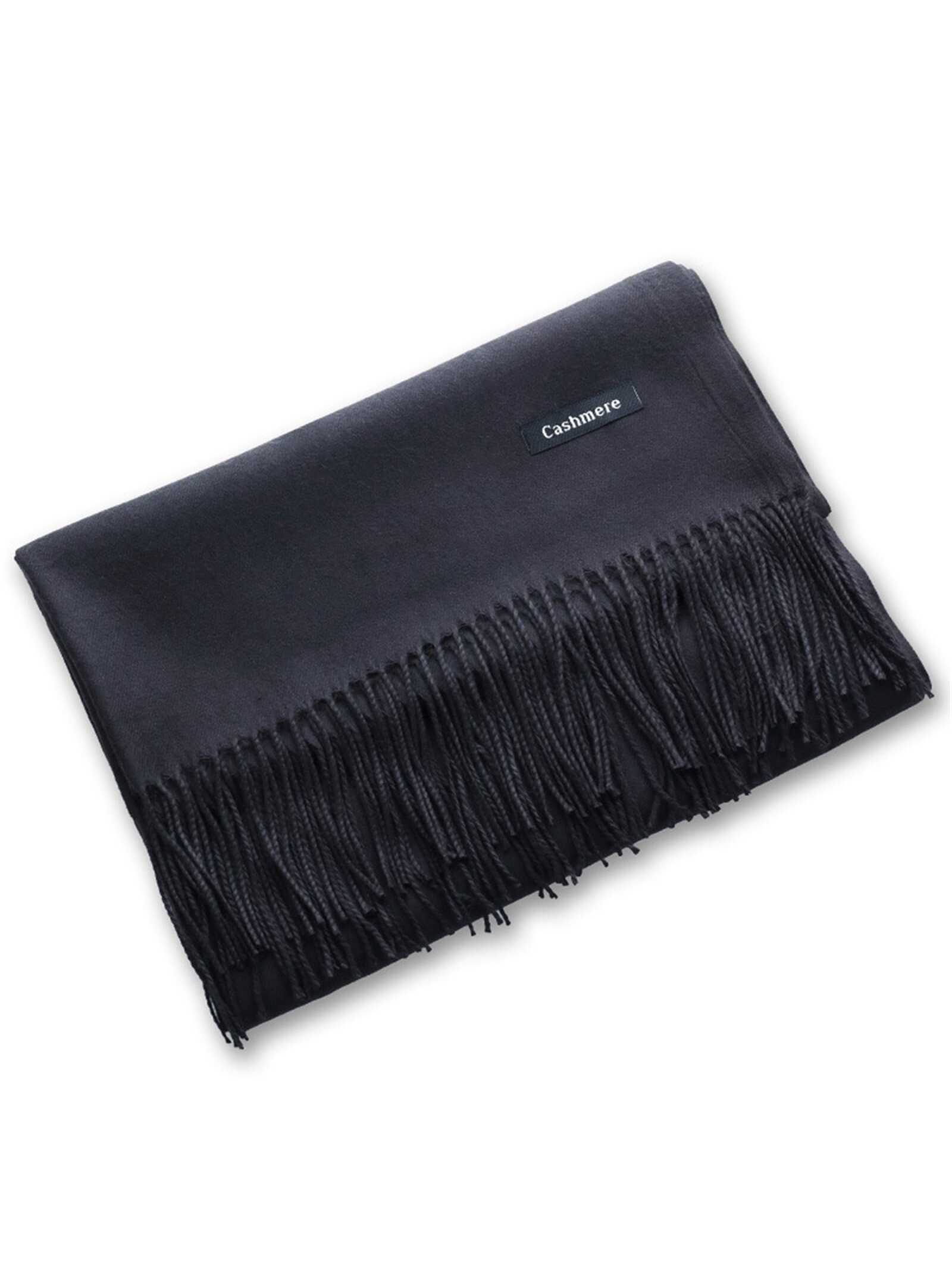 SHEIN 1pc 190*70cm Outdoor Classic Solid Color Anti-Wind Scarf - Image 2