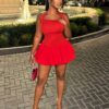 SHEIN BamGleam Women's Summer Sexy Solid Color Backless