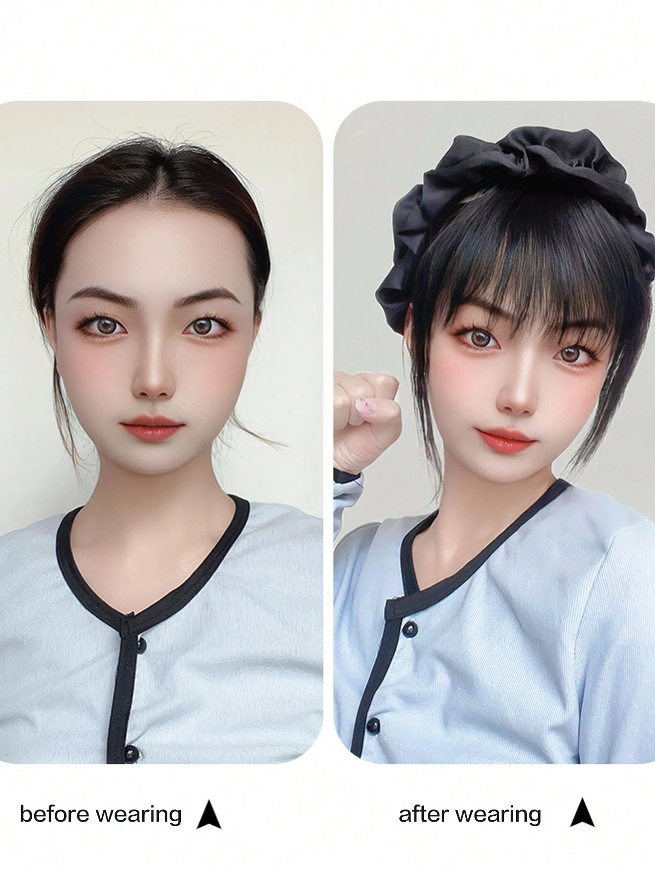 SHEIN Fake Bangs Female Forehead Air Bangs Wig Piece - Image 2