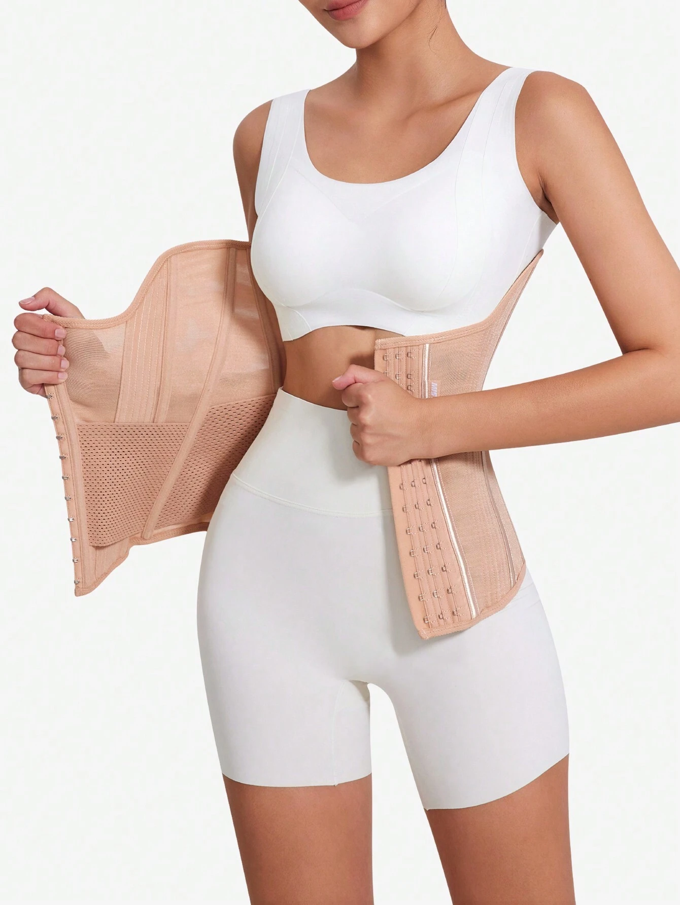 SHEIN Fashion Steel Boned Back Support Abdominal Shaping Women Waist Cincher Slimming Bodyshaper - Image 3