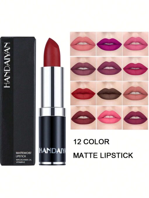 SHEIN HANDAIYAN Matte Mist Permanent Moisturizing Lipstick Velvet #11 - Image 2