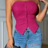 SHEIN Relaxiva Women's Solid Color Tube Top