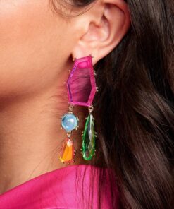 SHEIN SXY Pendant Decorated Fashionable Ear Drops Suitable For Daily Wear