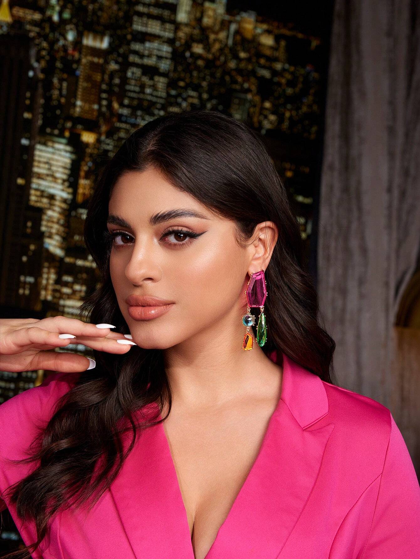 SHEIN SXY Pendant Decorated Fashionable Ear Drops Suitable For Daily Wear - Image 3