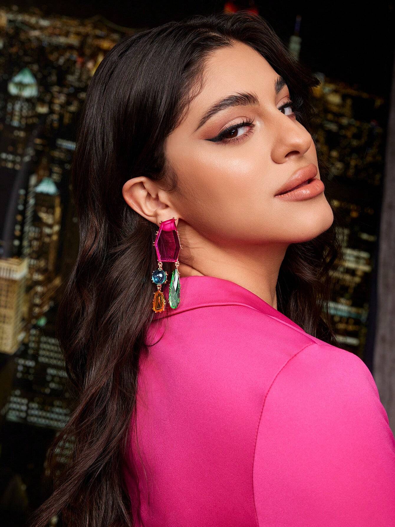 SHEIN SXY Pendant Decorated Fashionable Ear Drops Suitable For Daily Wear - Image 4