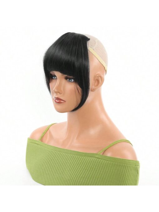 SHEIN Synthetic Women's Hair Short Straight Bangs Natural Fake False Hair - Image 3