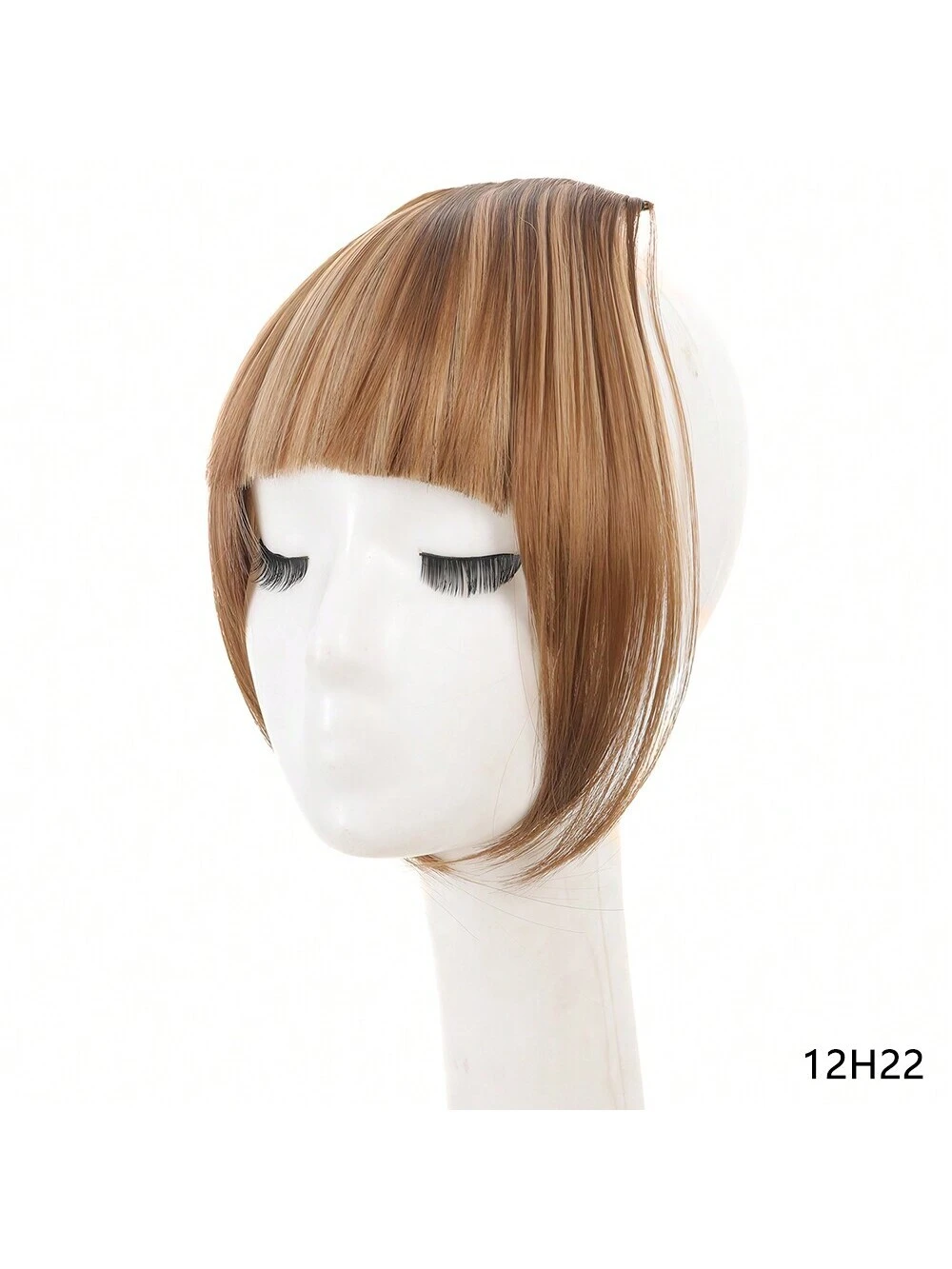 SHEIN Black Bangs For Women Clip Style Air Bangs Synthetic Straight - Image 5