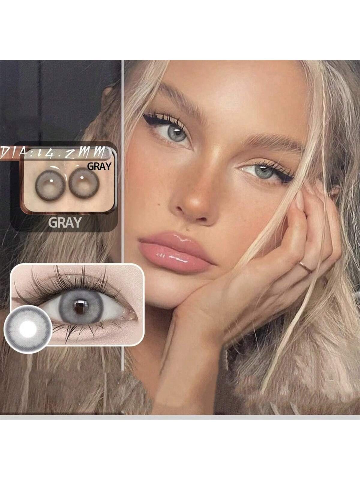 SHEIN High In The Clouds Gray Colored Contact Lenses - Image 3