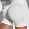 SHEIN Sport Studio Solid Color Waist Cinching Minimalist Seamless Sports Shorts
